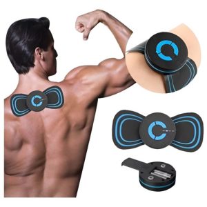 Parche Masajeador Corporal Pasivo Mini Estimulador Electrodo Negro