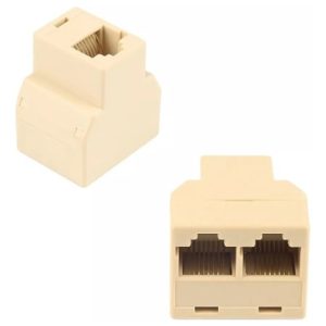 Kit Splitter Conector Red Rj45 1 A 2 Internet  2 Unidades
