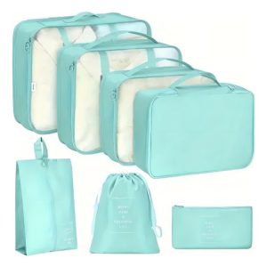 Kit Organizadores De Maleta Bolsas De Viaje X7 Piezas Color Segun Disponibilidad