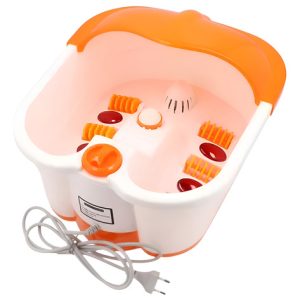 Tina Spa Pies Masajeador Burbuja Calefacción Pedicura Naranja