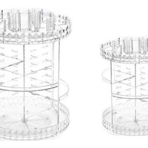 Organizador De Maquillaje Acrílico Con Pantalla Giratoria De 360 Grados