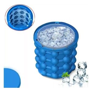 Hielera Flexible Portátil Cubos Ice Cube Mini Nevera Hielo Azul