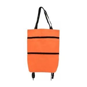 Bolsa Carrito Plegable Con Ruedas Compras Mercado Carro