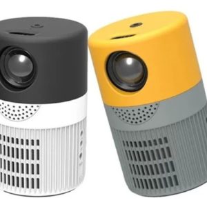 Mini Proyector Led Cilindro Led 800 Lm Cinematico Portatil Gris