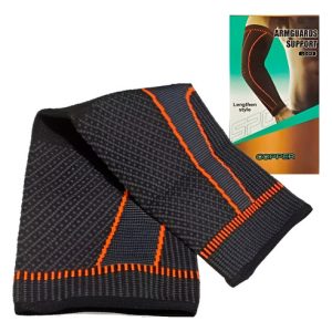 Codera Larga De Compresión Venda Elastico Para Brazo Y Codo  Negro