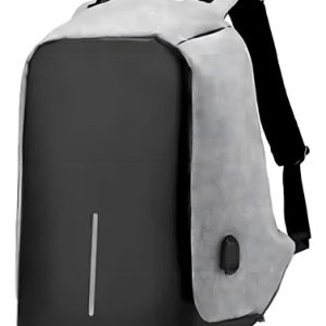 Maleta Morral Antirrobo Con Puerto Usb Impermeable Color Gris Diseño De La Tela Liso