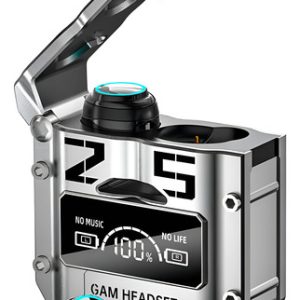 Auriculares Inalámbricos Bluetooth Tws M25 S, Estéreo, Multijugador, Premium, Color Plateado Y Blanco Claro