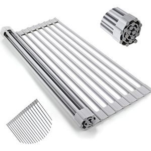 Rejilla De Secado Para Fregadero Enrollable, 17 X 13 Pulgada