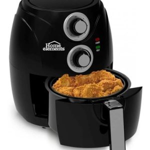 Freidora De Aire Home Elements 1.8 Litros Sin Aceite Negro