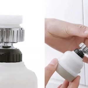 Grifo Ahorrador De Agua Giratorio 360° Acabado Plástico Color Blanco Mate