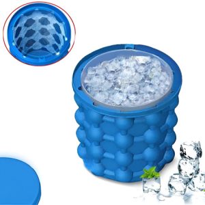 Hielera Flexible Portátil Conservar Cubos Ice Cube Color Azul