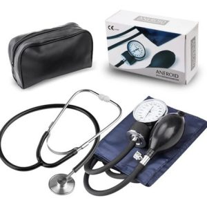 Tensiómetro Aneroide Euromix Bk2001-3001 Estetoscopio Estuche Azul