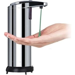 Dispensador Automatico De Jabón Y Gel Dispensador Tactíl Plateado