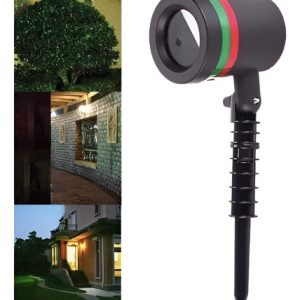 Proyector Reflector De Luz Led Navidad Halloween Fiestas Negro