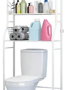 Organizador De Baño Estantería Mueble Ahorrador De Espacio Blanco
