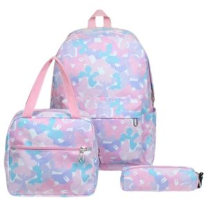 Morral Lonchera Y Cartuchera Kit Escolar Triple Maleta Multicolor Hazlo Tú Mismo