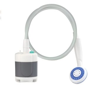 Hidrolavadora Tipo Ducha Mascotas Recargable Portátil Gris