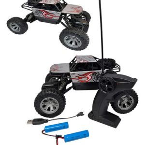 Carro Control Remoto Todo Terreno Con Pilas Recargables Negro Veículo
