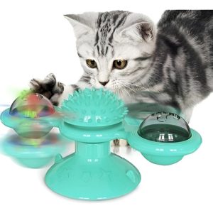Juguete Interactivo Para Gatos Con Luz Y Hierba Gatera C3b