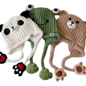 Gorro De Lana Infantil Gorro Para Niños Niñas Gorro Animales