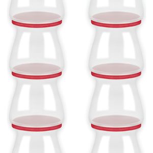 Set De 8 Protectores De Silicona Para Patas De Sillas O Muebles Antideslizantes Y Antirruido Ajustables, Evitan Rayones En Pisos Y Superficies.