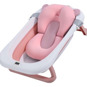 Tina Bañera Plegable Planet Home Con Termómetro Y Cojín Bebe 0-6 Meses