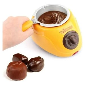 Olla Para Derretir Chocolate Juego De Fondue Eléctrica Molde Color Amarillo