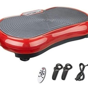 Plataforma Vibratoria Gimnasia Pasiva Tabla Power Fit+ Lazos Rojo