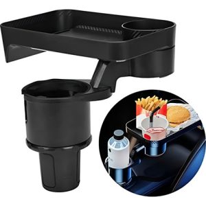 Porta Vasos Para Carro, Jscarlife Bandeja De Portavasos Para - Negro