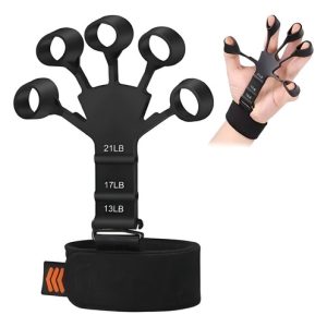 Ejercitador De Dedos Agarre Mano Muñeca Terapias Ejercicios Color Negro