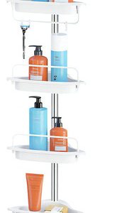 Esquinero Organizador De Ducha Multiuso 4 Repisas Ajustable