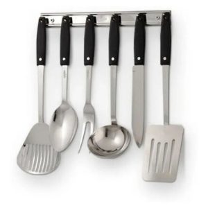 Juego De Utensilios De Cocina 6 Unidades Set De Cubiertos Negro