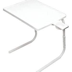 Mesa Ajustable Multiusos Table Mate Ii Portatil Plegable Color Blanco