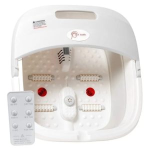 Masajeador Tina De Pies Pedicura Hidromasaje Portátil Spa Blanco