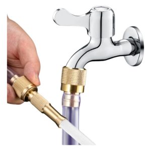 Boquilla De Alta Presión Ajustable Para Manguera Dorado Oscuro