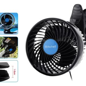 Ventilador Para Carro Portatil Ahorrador De Energia  Negro