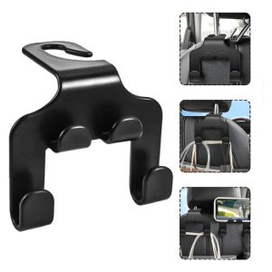 Gancho Para Silla Carro Soporte Multifuncional De Celular  Negro