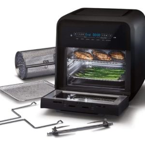 Horno Y Freidora De Aire Oster® 10 Litros Ckstafov3  Negro