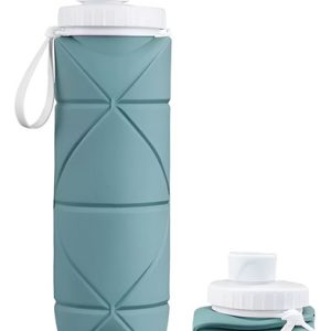 Botella De Agua Plegable Silicona Termo Plegable Botilito