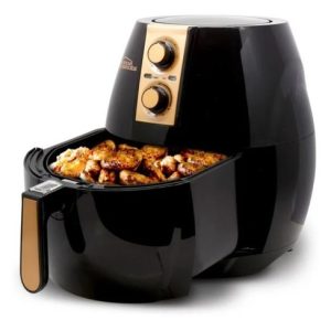 Freidora De Aire 7 Litros  Big Fryer Home Elements Negro
