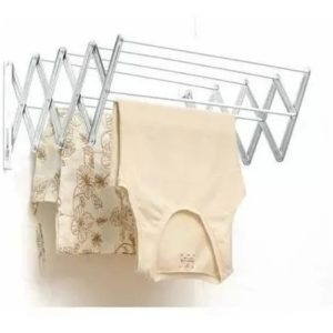 Tendedero De Ropa En Aluminio Plegable 80 X 60 Escurridor Plata