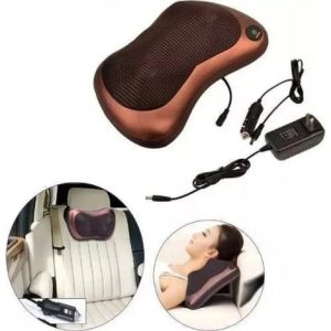 Cojín Masajeador Eléctrico Infrarrojo Para Espalda, Hombros Color Chocolate