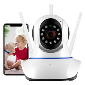 Cámara Wi-fi Vision Nocturna Sensor Movimiento Camera 3 Antenas Hd