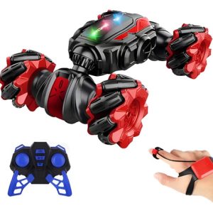 Carro Control Remoto Stunt Recargable Acrobacias 360 Grados Rojo Veículo