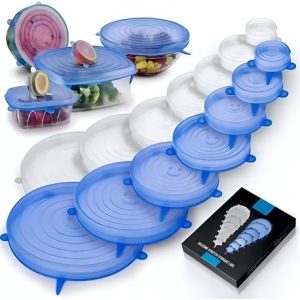 Tapas De Silicona Multiusos - Alimentos Recipientes Set 6 Pc Color Colores Colores