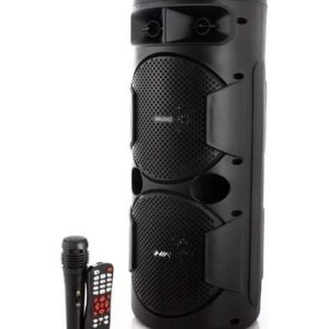 Cabina De Sonido Parlante Recargable Bluetooh Nia 2043 Led Negro