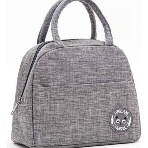 Lonchera Termica Para Almuerzo Lonchera Aluminio Gris