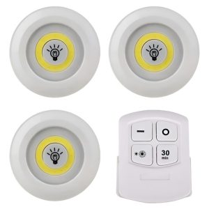 Set Luces Led X3 Control Remoto Inalambricas Juego Bombillos Led Blanca