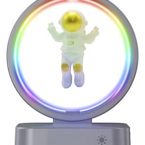 Lampara Astronauta Con Luz Led Parlante Recargable Luna Agua Transparente
