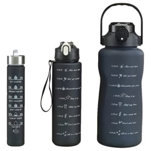 Botella Motivacional De Agua 3 Unidades Set X3 Termo Botilo